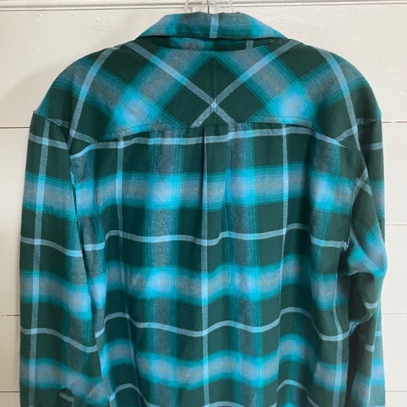 Columbia Silver Ridge™ Flannel Long Sleeve Shirt Men's Vivid Teal M - NWT - Picture 9 of 13